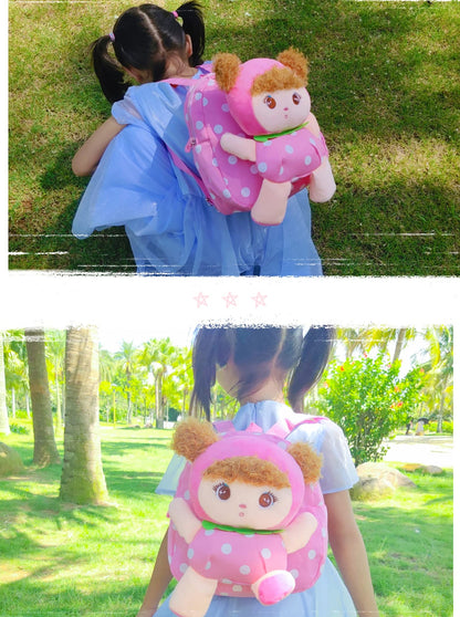 Cute Toddler Backpack Plush Doll Toy Snack Travel Bag Preschool Shoulder Bag Gift for Kid