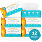 100% Pure Cotton Dry Wipes | 600 Count | Use Wet or Dry | Soft & Sensitive | Hypoallergenic | Extra Strong & Absorbent | Perfect for Diaper Changes, Runny Noses, Drool, Meal Time & Nursing