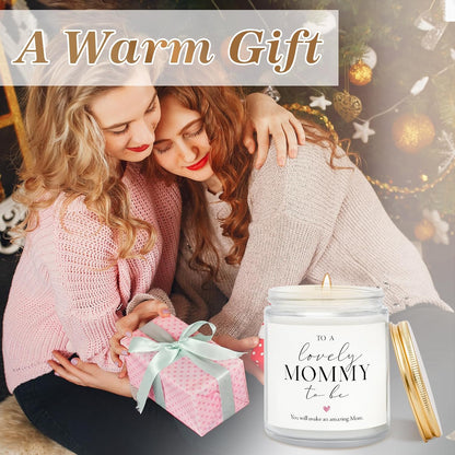 First Mothers Day Gifts, Mom to Be Gift, Pregnancy Gifts for Expecting Moms - Lavender Scented Candle, Lovely New Mom Gift, Best Present for Expectant Moms