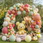 Dusty Green Nude Pink Balloons Arch Kit, Double Stuffed Pastel Balloon Arch Dark Light Green Blush Nude Cream White Sand Tan Pink Balloons for Wedding Birthday Party Woodland Baby Shower Decorations