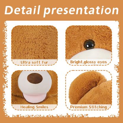 MaoGoLan Giant Teddy Bear Stuffed Animal, 10 Feet Tall, Jumbo Size Plush, Charming and Fluffy for Decorations, Celebrations, Valentine's Day