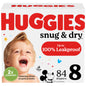 Huggies Size 1 Diapers, Snug & Dry Newborn Diapers, Size 1 (8-14 lbs), 38 Count, Packaging May Vary
