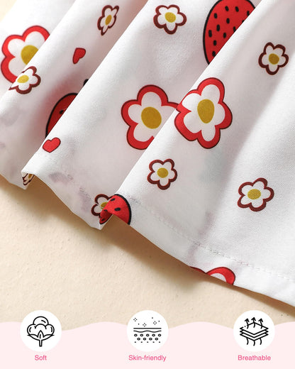 Mioglrie Baby Girl Dress Summer Girl Clothes Infant Outfits Ruffle Sleeveless Sundress Playwear Cute Dresses for Girls