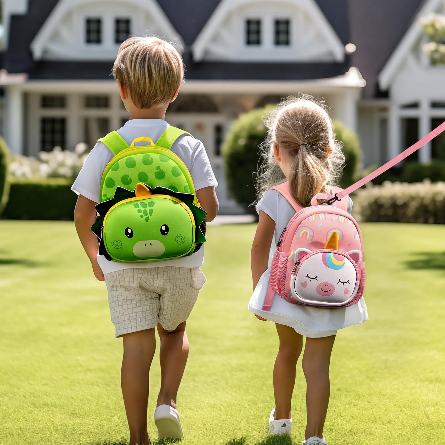 mibasies Toddler Backpacks for Girls 2-4: Baby Preschool Backpack - Kids Unicorn Backpack for Boys Girls - 12inch Mini School Bag