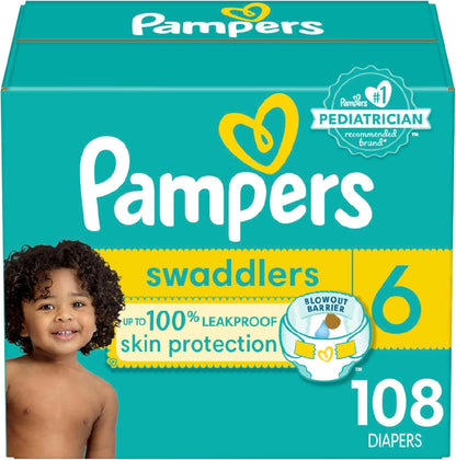 Pampers Baby Diapers - Swaddlers - Size 1, 198 Count, Ultra Absorbent Disposable Infant Diaper