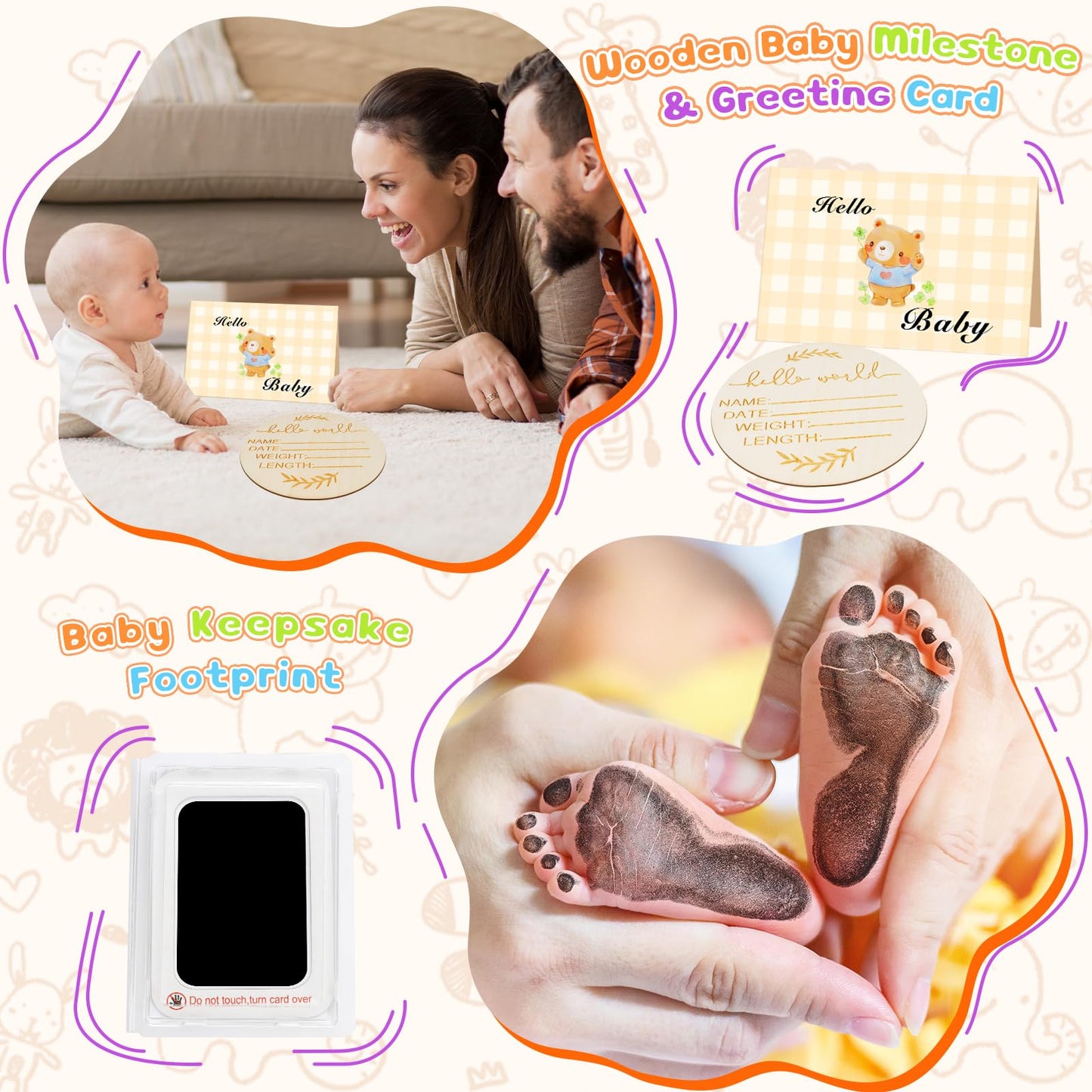 Baby Boy Gifts for Baby Shower, 10Pcs Newborn Baby Shower Boy Gift, Premium & Exquisite Welcome Baby Gift Basket Set Baby Boy Shower Gifts, Baby Boy Gift Basket Set & Baby Boy Gifts Set