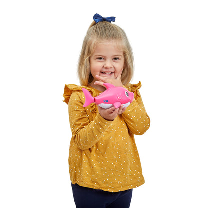 Robo Alive Junior Baby Shark New Silicon Fins Version Singing and Swimming Baby Shark (Yellow) by ZURU