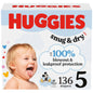 Huggies Size 1 Diapers, Snug & Dry Newborn Diapers, Size 1 (8-14 lbs), 38 Count, Packaging May Vary
