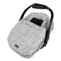 JJ Cole Winter Baby Car Seat Cover - Winter Car Seat Cover for Baby Seat or Stroller - Infant Car Seat Covers with Warm Sherpa Lining - Cuddly Gray