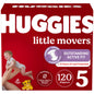 Huggies Size 6 Diapers, Little Movers Baby Diapers, Size 6 (35+ lbs), 108 Count, Packaging May Vary