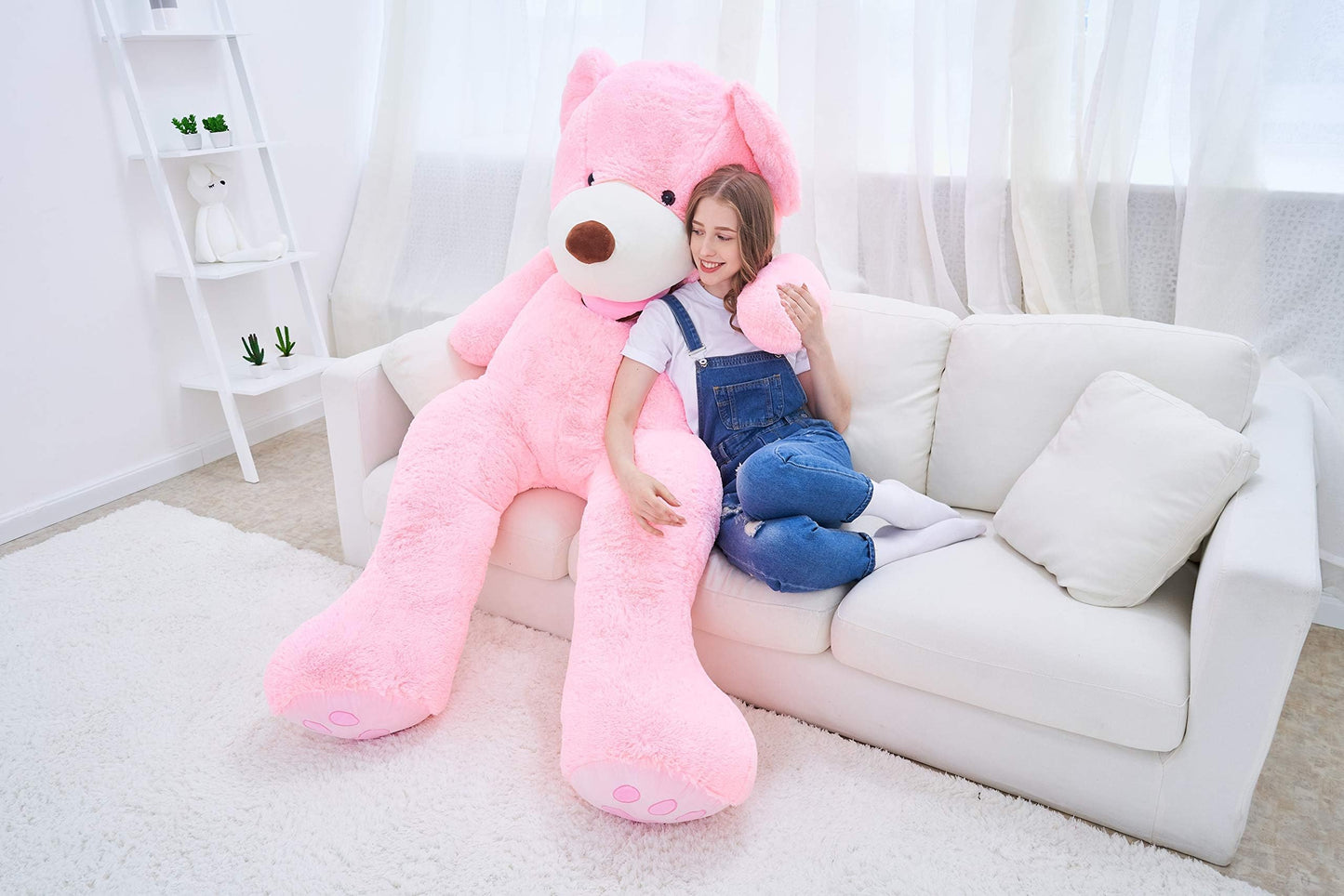 IKASA Giant Teddy Bear Plush Toy Stuffed Animals(Brown,78 inches)