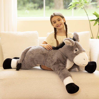 Tezituor 51 inch Giant Alligator Stuffed Animal, 4ft Large Stuffed Crocodile Plush Toy, Hugging Soft Alligator Plush Pillow for Girls Boys