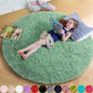 Pink Round Area Rugs 6Ft for Bedroom Living Room, Big Fluffy Shag Circle Rug for Kids Playroom, Cute Preppy Room Decor for Teen Girls, Cozy Fuzzy Furry Plush Carpets for Baby Nursery, Dorm, Classroom