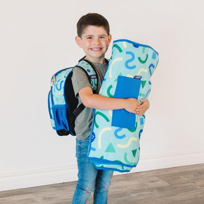 Wildkin 12-inch Kids Backpack – Padded, Adjustable, Ideal for Daycare & Travel - Trains, Planes, and Trucks