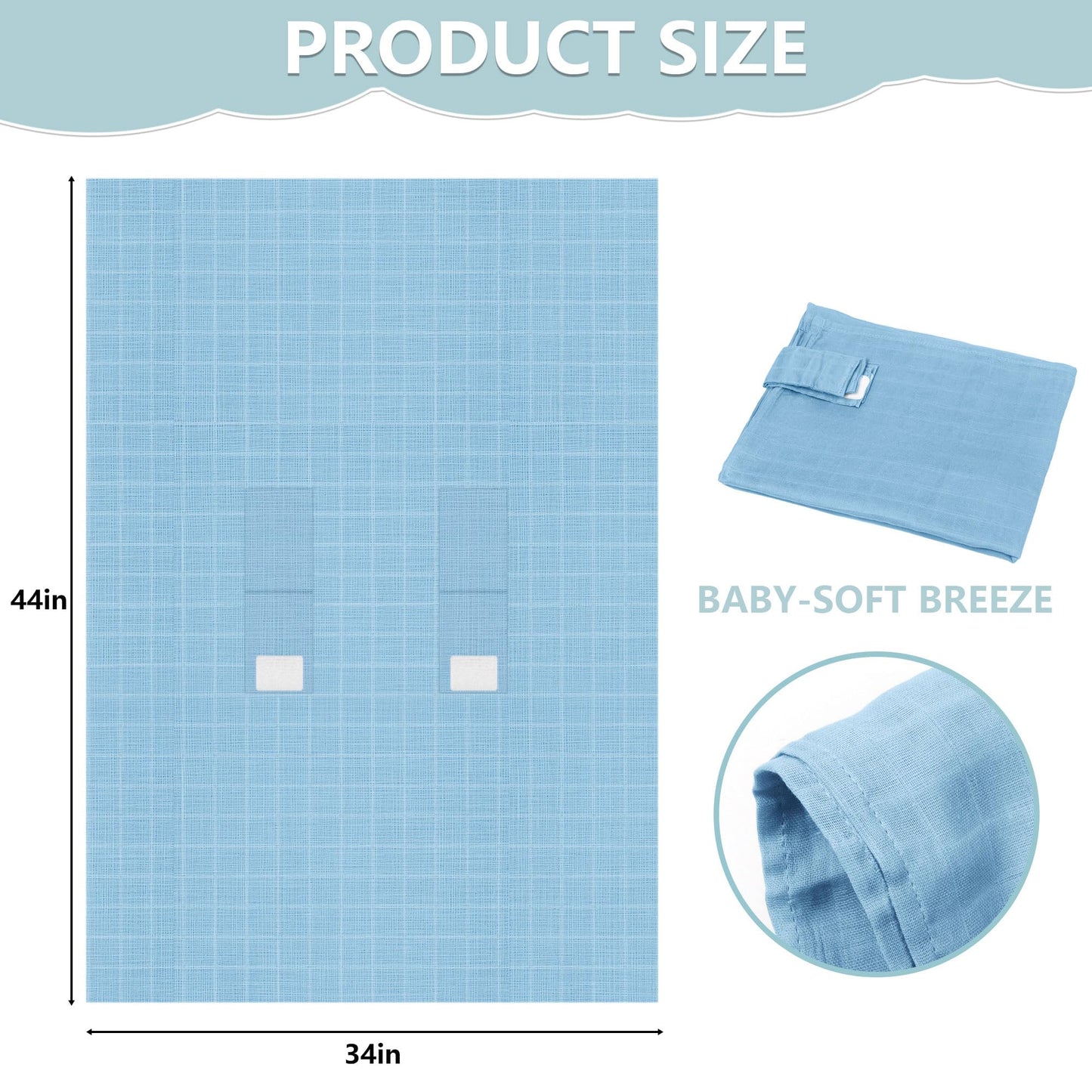 Baby Car Seat Cover, 100% Muslin Carseat Cover, Universal Carseat Covers Baby, Infant Car Seat Cover for Sun, Bug, and Comfort Protection (Green)