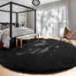 Pink Round Area Rugs 6Ft for Bedroom Living Room, Big Fluffy Shag Circle Rug for Kids Playroom, Cute Preppy Room Decor for Teen Girls, Cozy Fuzzy Furry Plush Carpets for Baby Nursery, Dorm, Classroom