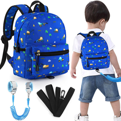 Accmor Toddler Backpack Leash, Cute Unicorn Baby Backpacks with Anti Lost Wrist Link, Mini Kids Backpack Leash Walking Harness for Outdoor Travel, Adorable Backpack Tether for Boys Girls 1-3 (Purple)