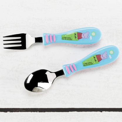 Zak Designs 5-Piece Dinnerware Set, Baby Shark - Durable Plastic & Stainless Steel - Includes Water Bottle, 8-Inch Plate, 6-Inch Bowl, Fork & Spoon - Suitable for Kids Ages 3+