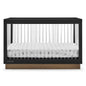 Delta Children James Acrylic 4-in-1 Convertible Crib - Greenguard Gold Certified, Midnight Grey/Acorn