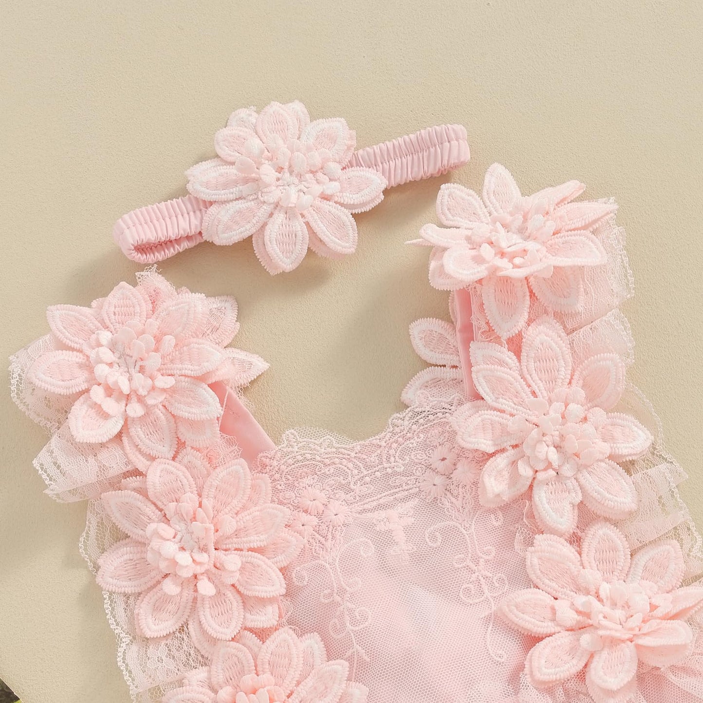 Mubineo Baby Girl Summer Clothes Lace Romper Skirt Dress Princess Outfits Sleeveless Flower Newborn Outfit