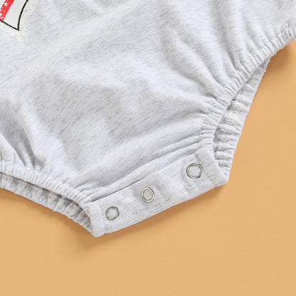 Newborn Infant Baby Boy Summer Outfit Mamas Boy Baby Clothes Boy Oversized Romper Shirts Short Sleeve Onesie