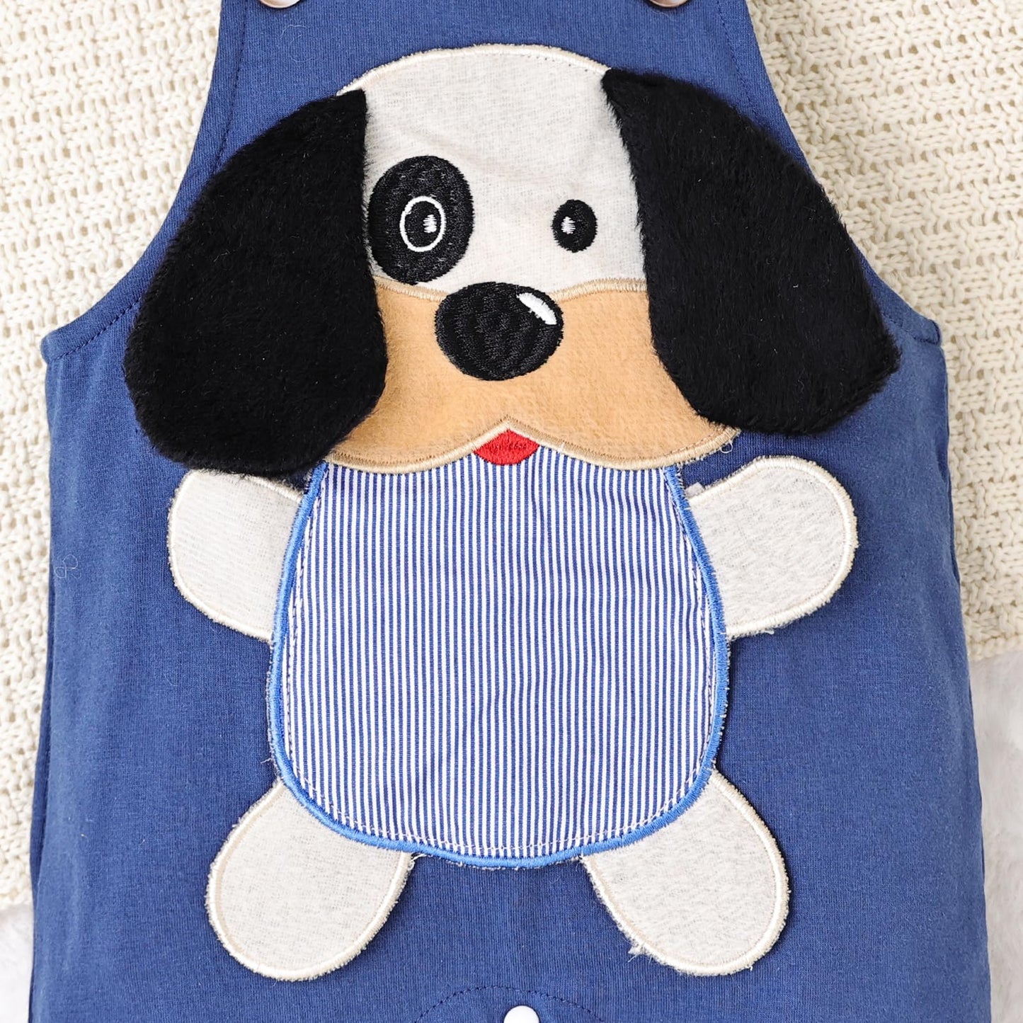 Baby Boy Clothes Newborn Outfits Stripe Romper Infant Cartoon Overall Adjustable Suspender Pants Set 0-18 Months