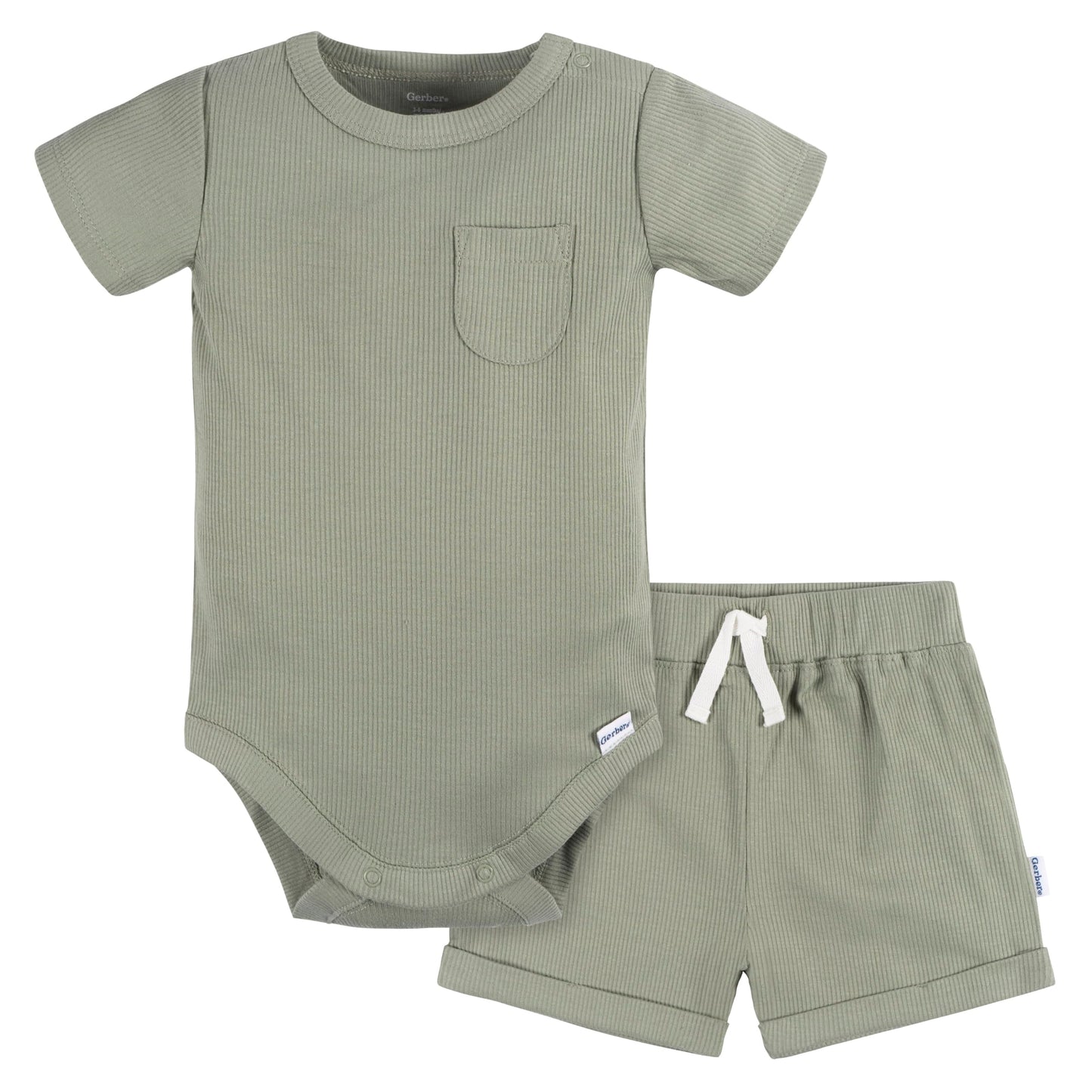 Gerber Baby Bodysuit and Short Set