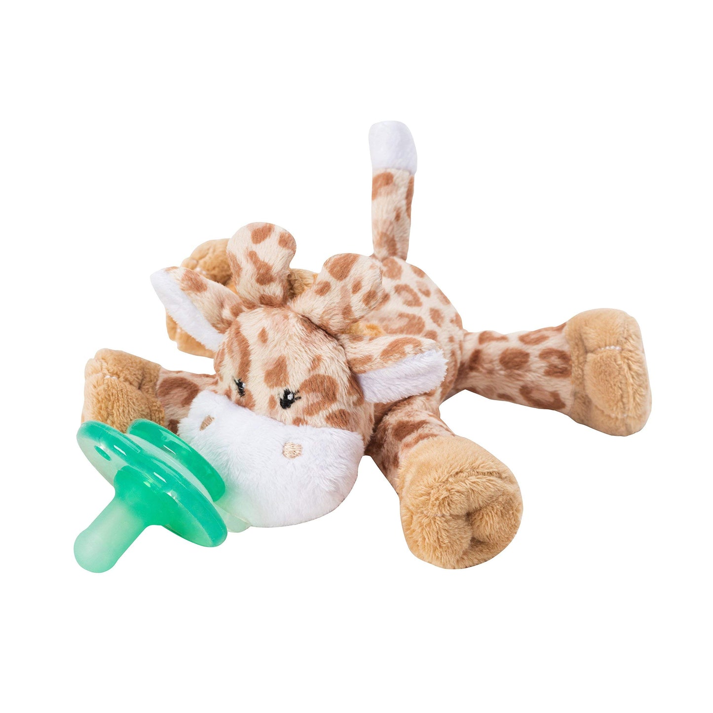 Nookums Paci-Plushies Buddies - Alligator Pacifier Holder - Adapts to Name Brand Pacifiers, Suitable for All Ages, Plush Toy Includes Detachable Pacifier