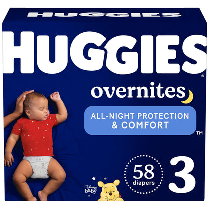 Huggies Size 5 Overnites Baby Diapers: Overnight Diapers, Size 5 (27+ lbs), 100 Ct (2 Packs of 50)