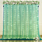 White Tulle Backdrop Curtain with Lights String for Parites 10×8ft Sheer Backdrop Curtains White Curtain Backdrop for Wedding Baby Shower Birthday Party Photo Shoot Decorations(2 Panels 10ft×8ft)