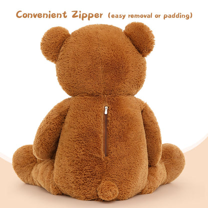 Muiteiur 49 inch Giant Teddy Bear Stuffed Animal, Big Bear Plush with Big Footprint, Great Gift for Party Decorations (Brown)