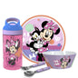 Zak Designs 5-Piece Dinnerware Set, Baby Shark - Durable Plastic & Stainless Steel - Includes Water Bottle, 8-Inch Plate, 6-Inch Bowl, Fork & Spoon - Suitable for Kids Ages 3+