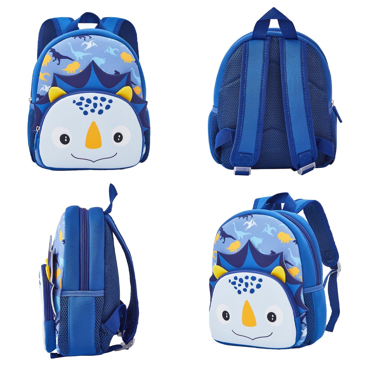 KK CRAFTS Preschool Backpack Toddler Neoprene Animal Schoolbag Lunch backpack for Kids Boys Girls(Dinosaur)