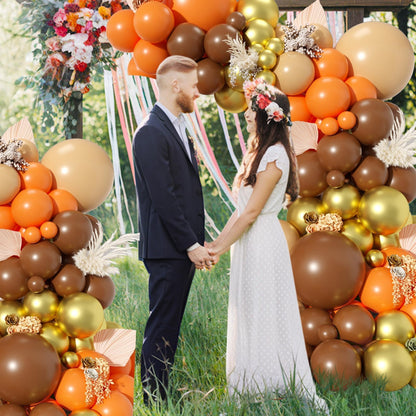 Dusty Pink Brown Balloon Arch Kit, Double Stuffed Blush Brown Cream Beige Nude Tan Pink Balloons Boho Balloon Garland Kit for Birthday Baby Shower Wedding Bridal Shower Gender Reveal Party Decoration