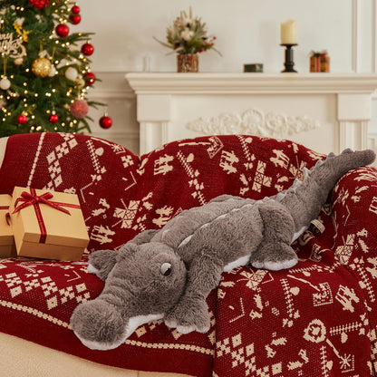 MorisMos Giant Alligator Stuffed Animal, 67inch Soft Large Alligator Plush Toy, Big Stuffed Crocodile Gifts for Kids Boys Girls