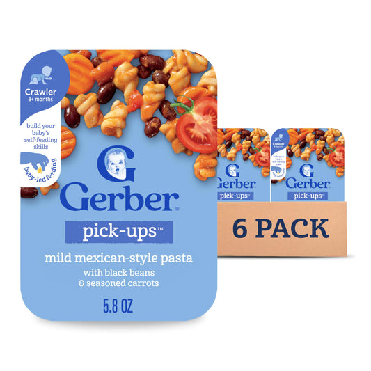 Gerber Toddler Food, Mashed Potatoes & Beef in Gravy, Mealtime for Toddler, 8PK