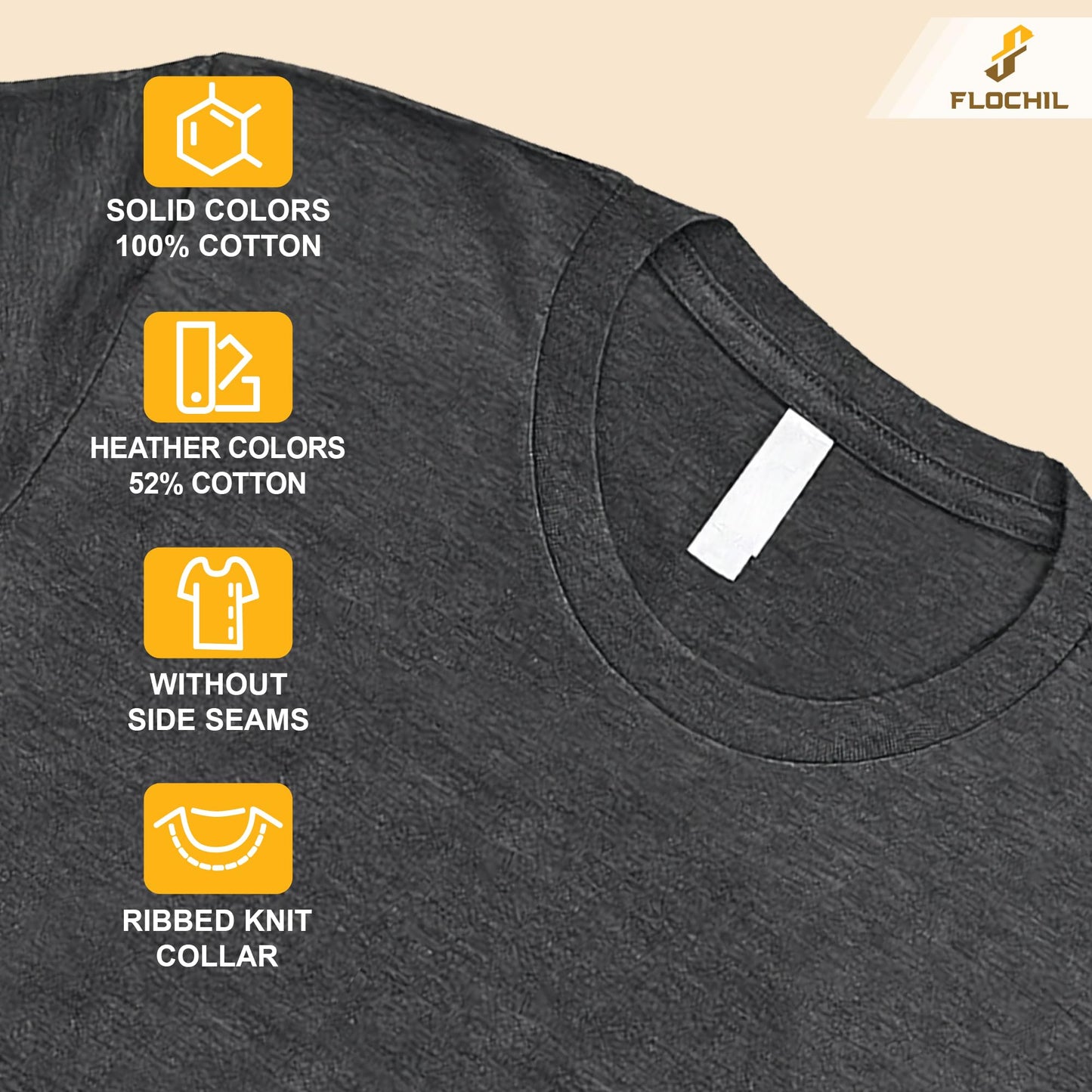 FLOCHIL Personalized Dad Shirt for Men, Custom Dad Shirt with Kids Names, Customized Fathers Day T Shirt, Gifts for Dad