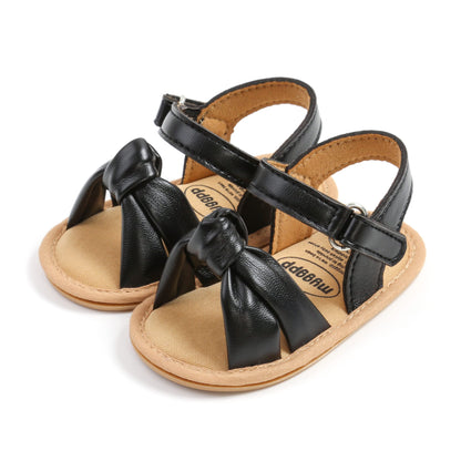 LAFEGEN Infant Baby Girls Summer Sandals Newborn Toddler First Walker Crib Dress Shoes