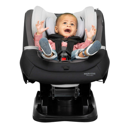 Maxi-Cosi Pria All-in-One Convertible Car Seat, Rear Facing Car Seat for Infants from 4-40 lbs, Forward Facing Car Seat up to 100 lbs in Booster Seat Mode, Rose Pink Sweater