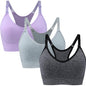 Suekaphin 3 Pack Sports Nursing Bra for Breastfeeding Supportive Bralette Pregnancy Maternity Wirefree Support for Women