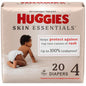 Huggies Size 2 Diapers, Skin Essentials Baby Diapers, Size 2 (12-18 lbs), 74 Count, Packaging May Vary