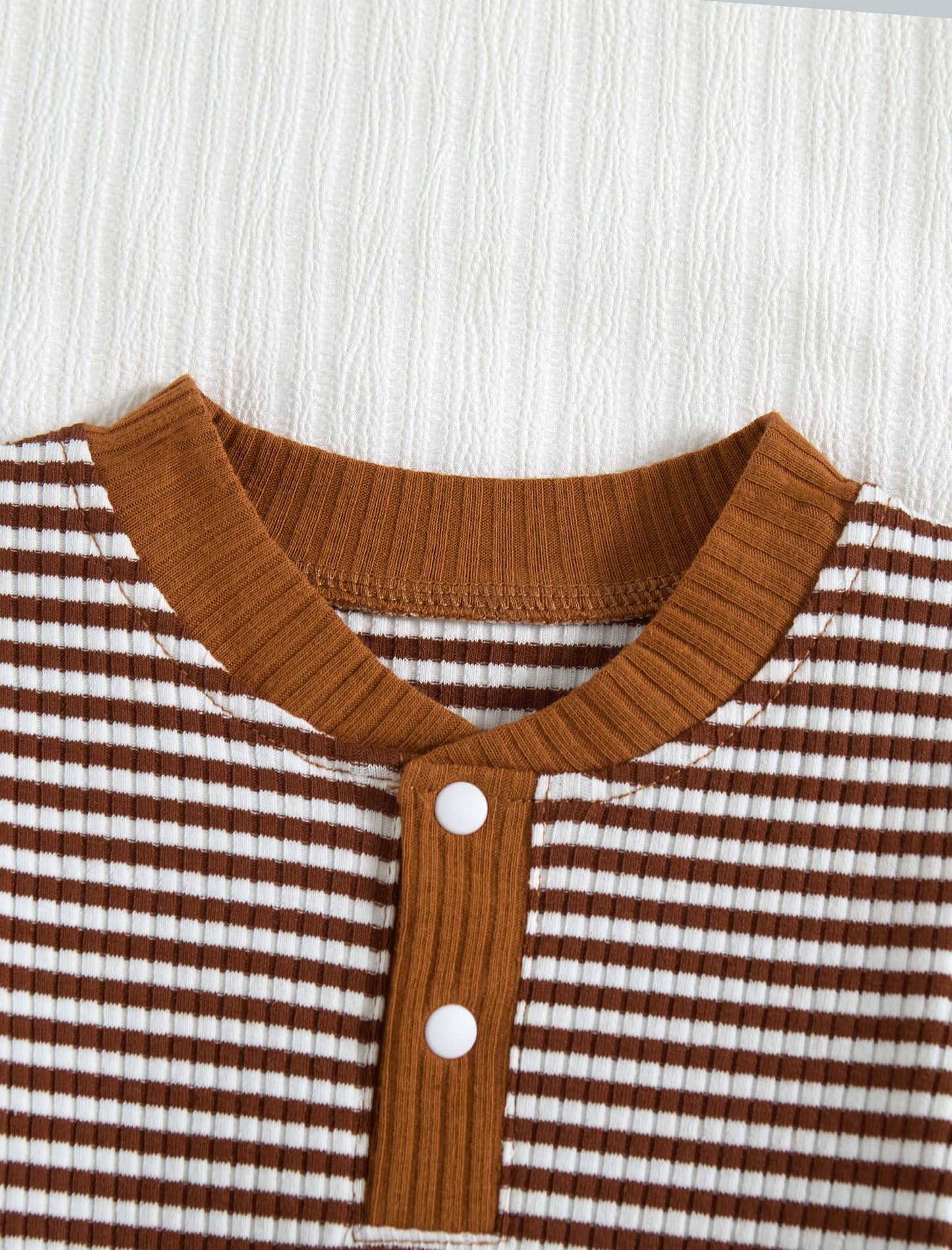 Baby Boy Outfits Ribbed Short Sleeve Striped Romper Top Solid Shorts with Pocket Baby Boy Summer Clothes 0-18M