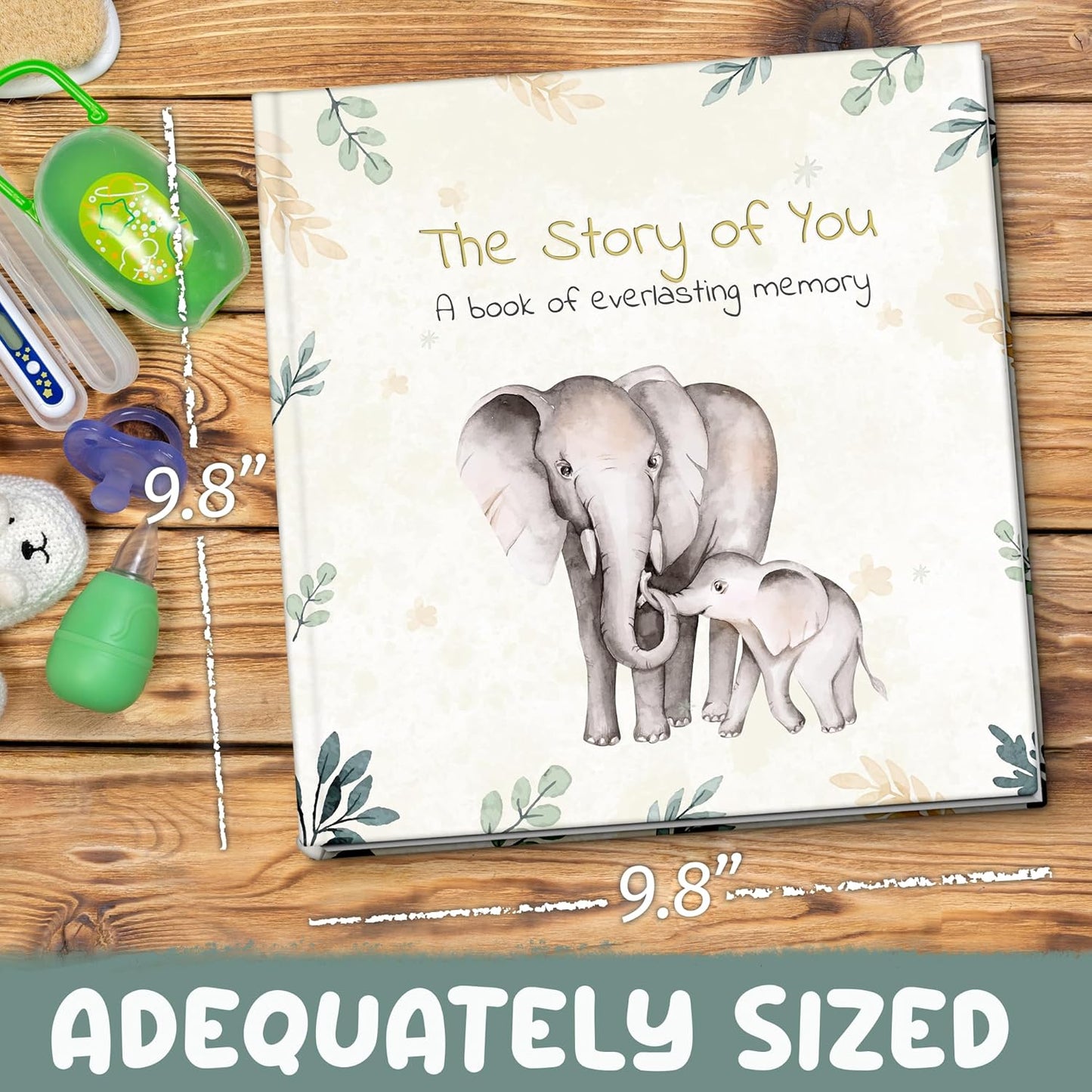 Baby Milestone Stickers, Baby Milestone, New Born Memory Book, Neutral Baby Animal Design, Baby Album And Memory Book.