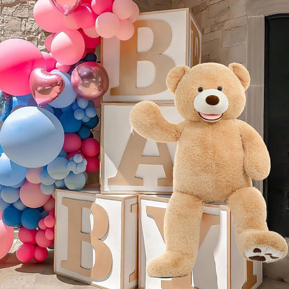 MaoGoLan Giant Teddy Bear Stuffed Animal, 10 Feet Tall, Jumbo Size Plush, Charming and Fluffy for Decorations, Celebrations, Valentine's Day