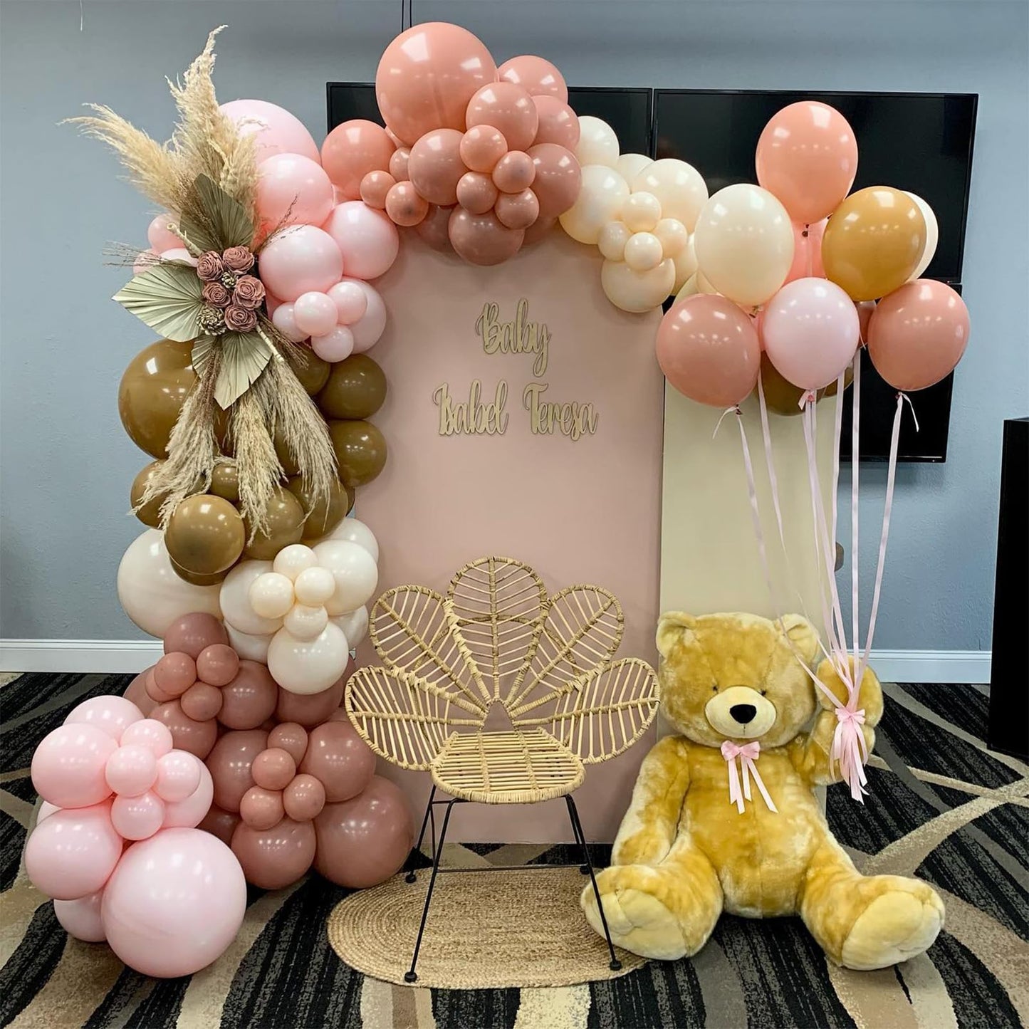 White Sand Gold Balloons Set, 12 Inch Double Stuffed Blush Beige Boho Party Balloons with Metallic Chrome Gold Neutral Cream Nude Latex Balloon for Birthday Baby Bridal Shower Wedding Party Decoration