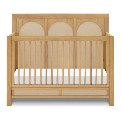 Namesake Eloise 4-in-1 Convertible Crib in French Sage Performance Sand Eco-Weave, GREENGUARD Gold Certified
