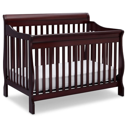 Delta Children Simmons Kids Carter 6-in-1 Convertible Crib - Greenguard Gold Certified, Black Ebony