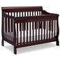 Delta Children Simmons Kids Carter 6-in-1 Convertible Crib - Greenguard Gold Certified, Black Ebony