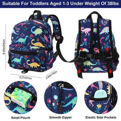 Accmor Toddler Backpack Leash, Cute Unicorn Baby Backpacks with Anti Lost Wrist Link, Mini Kids Backpack Leash Walking Harness for Outdoor Travel, Adorable Backpack Tether for Boys Girls 1-3 (Purple)