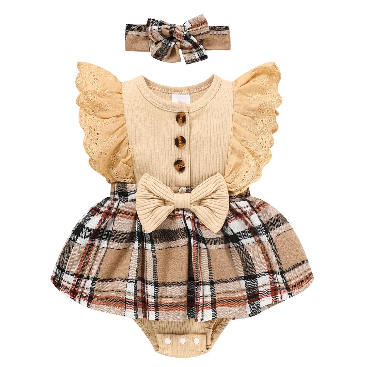 Sinhoon Baby Girl Clothes Newborn Ruffled Sleeveless Romper Floral Dreesy Bodysuit Heaedband 3pcs Baby Girl Summer Clothes